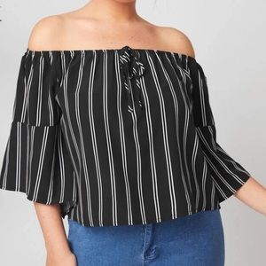 Plus - Off the Shoulder Blouse - 3X